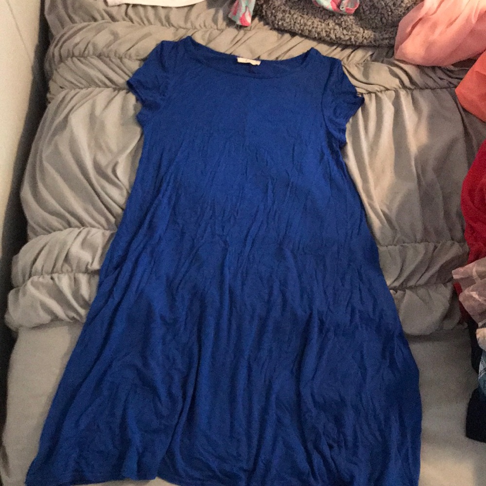 Royal blue swing dress